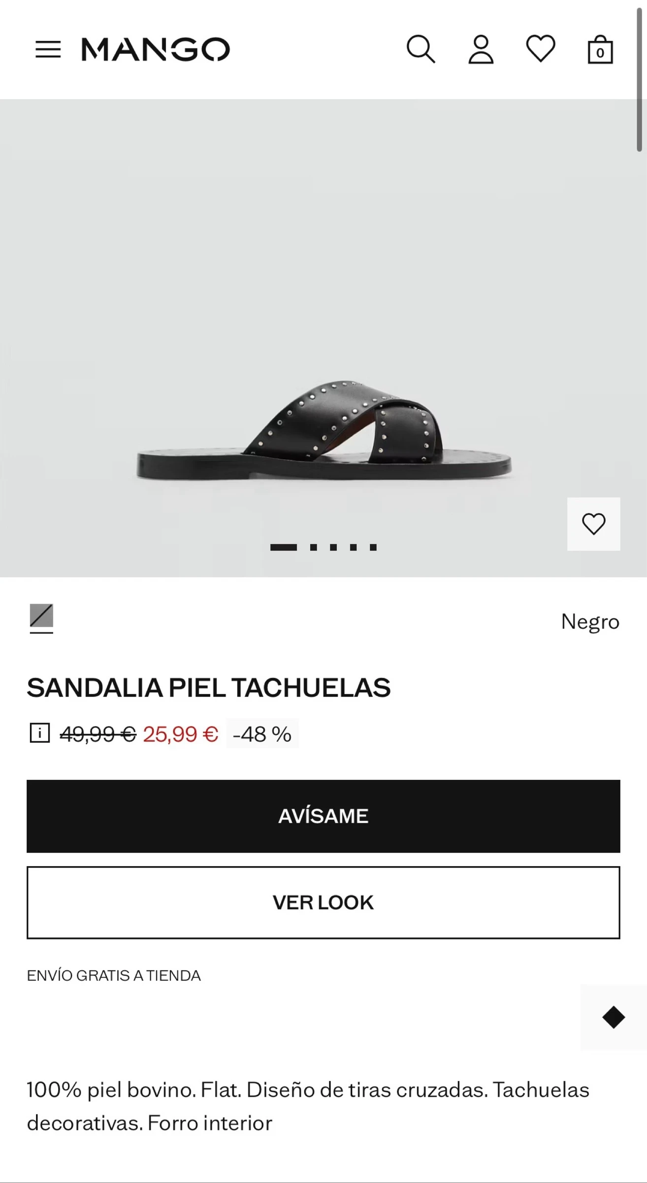 Sandalias piel. Mango  – photo 5